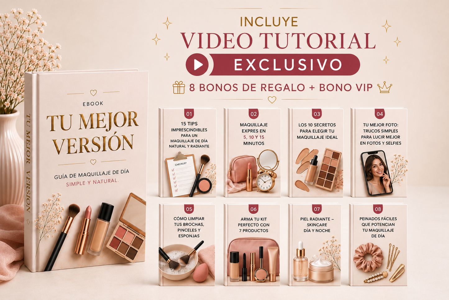 TU MEJOR VERSIÓN: Guía práctica de automaquillaje de día