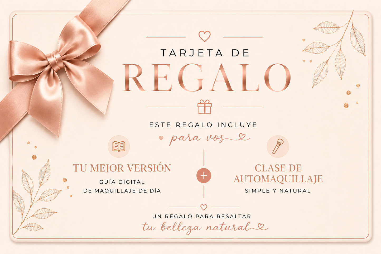 VOUCHER/ TARJETA DE REGALO PARA ENVIAR: Cumpleaños, Día del Amigo, Día de la Mujer, Fecha Especial.
